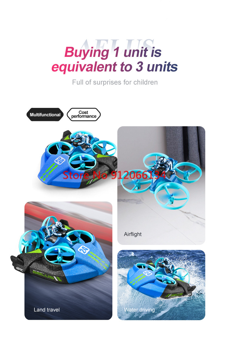 2.4G RC Vliegtuig Auto Boot 3- - Drone Rc Game recensie en prijs