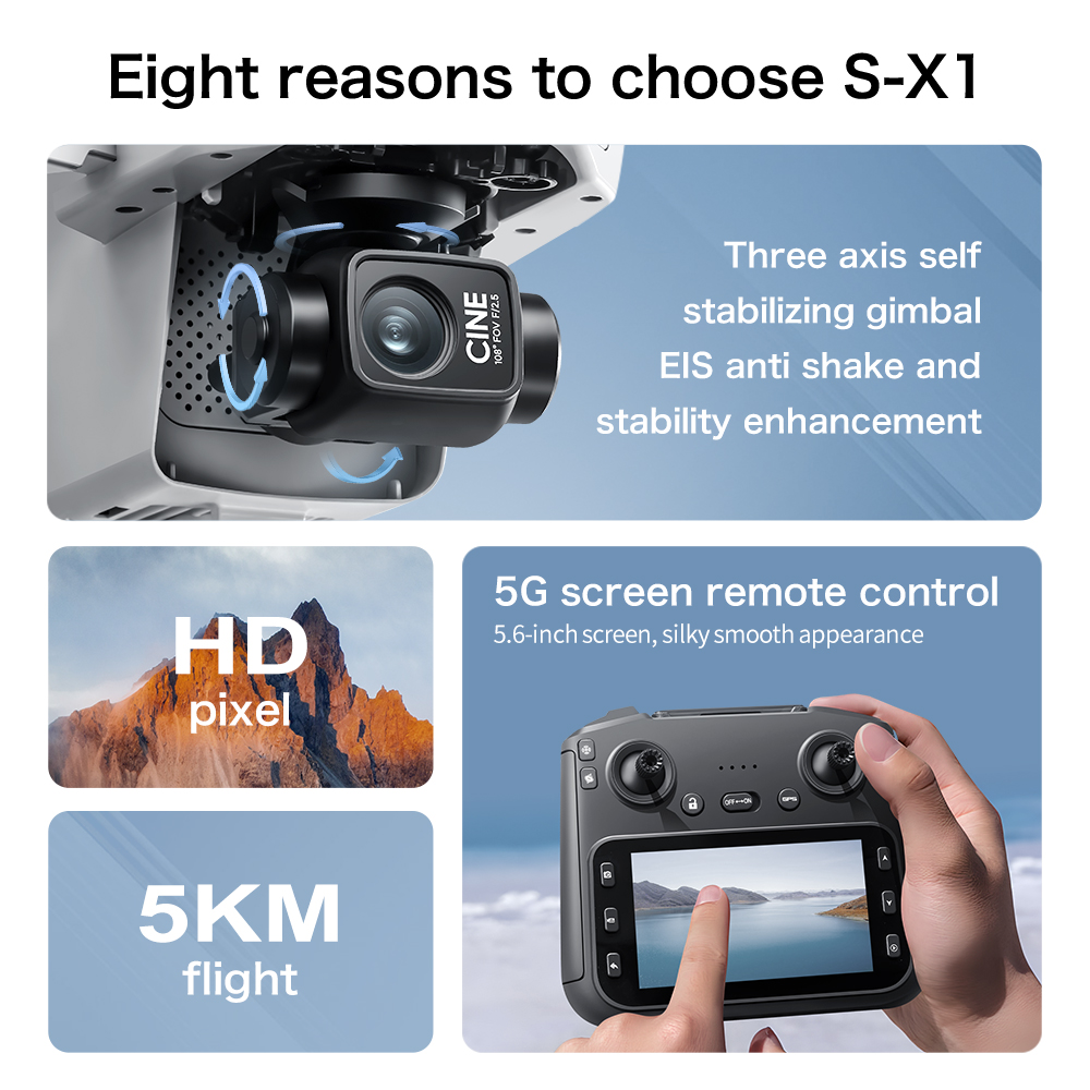 Top Deal S-X1 MAX GPS Drone 3- - Drone Rc Fpv Pro recensie en prijs